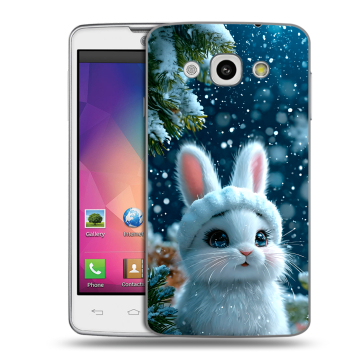 Пластиковый чехол на LG L60 с принтом Новый год