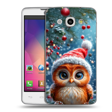 Пластиковый чехол на LG L60 с принтом Новый год Пластиковый чехол на LG L60 с принтом Новый год