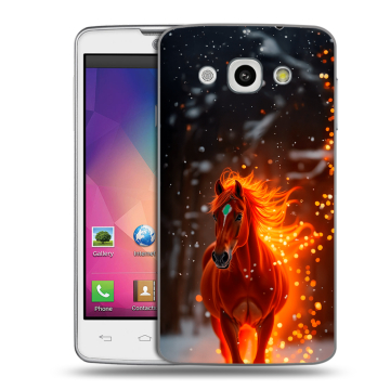 Пластиковый чехол на LG L60 с принтом Новый год Пластиковый чехол на LG L60 с принтом Новый год