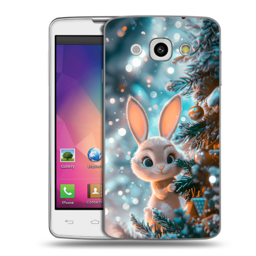Пластиковый чехол на LG L60 с принтом Новый год Пластиковый чехол на LG L60 с принтом Новый год