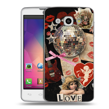 Пластиковый чехол на LG L60 с принтом для девочек Пластиковый чехол на LG L60 с принтом для девочек