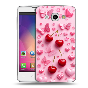 Пластиковый чехол на LG L60 с принтом для девочек Пластиковый чехол на LG L60 с принтом для девочек