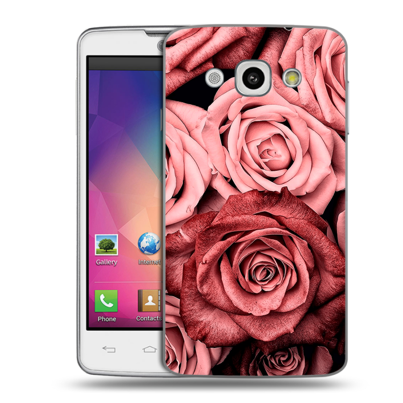 Пластиковый чехол на LG L60 с принтом Цветы розы Пластиковый чехол на LG L60 с принтом Цветы розы