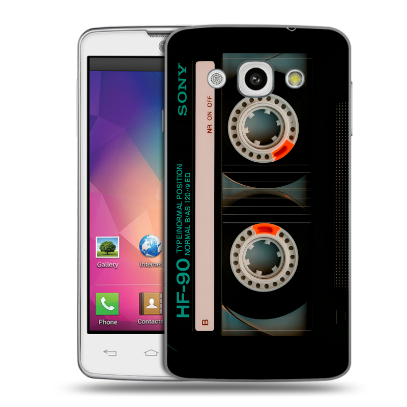 Пластиковый чехол на LG L60 с принтом Кассета Пластиковый чехол на LG L60 с принтом Кассета