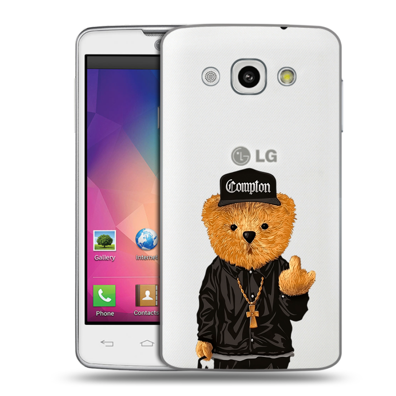 Пластиковый чехол на LG L60 с принтом Мишка Пластиковый чехол на LG L60 с принтом Мишка