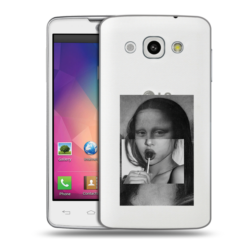 Пластиковый чехол на LG L60 с принтом Мона Лиза Пластиковый чехол на LG L60 с принтом Мона Лиза