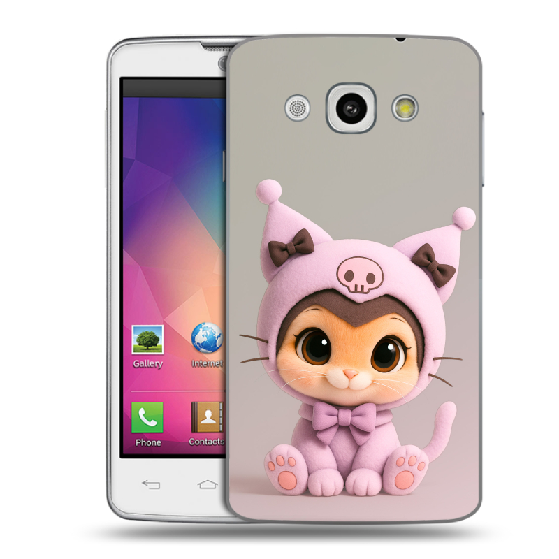 Пластиковый чехол на LG L60 с принтом Куроми Kuromi Пластиковый чехол на LG L60 с принтом Куроми Kuromi