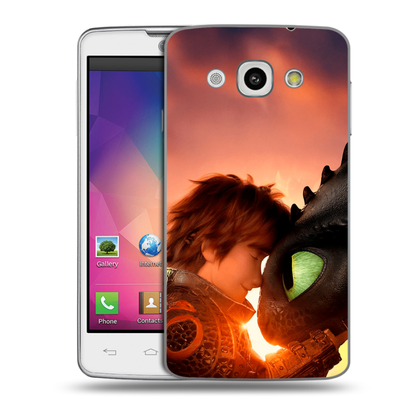 Пластиковый чехол на LG L60 с принтом Как приручить дракона Пластиковый чехол на LG L60 с принтом Как приручить дракона