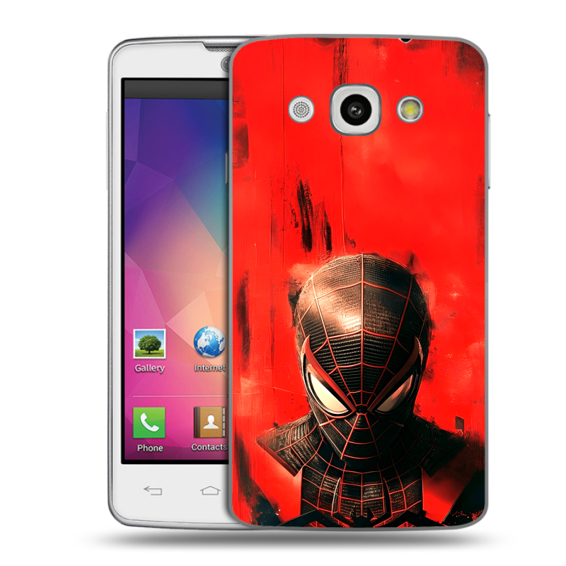 Пластиковый чехол на LG L60 с принтом человек паук spiderman Пластиковый чехол на LG L60 с принтом человек паук spiderman
