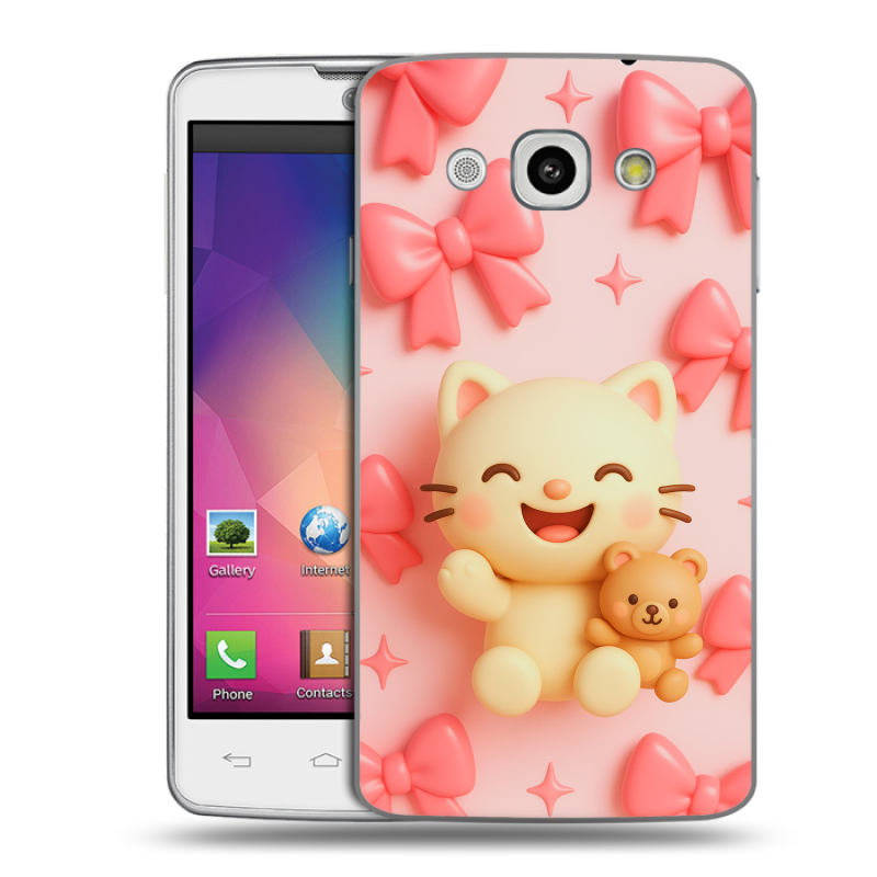 Пластиковый чехол на LG L60 с принтом для девочек Пластиковый чехол на LG L60 с принтом для девочек