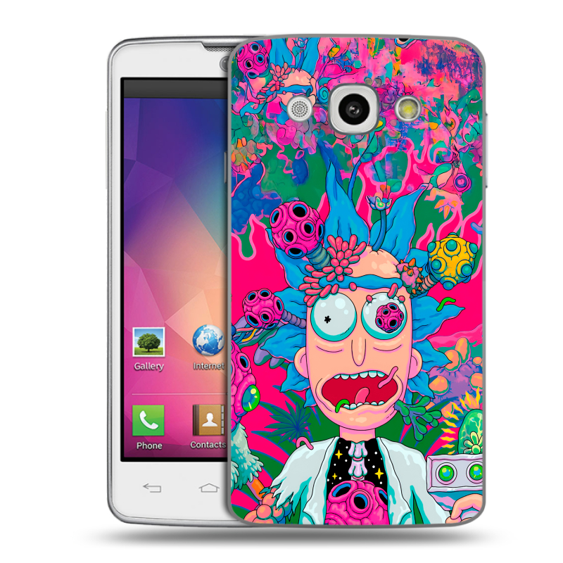 Пластиковый чехол на LG L60 с принтом Рик и Морти Rick Morty Пластиковый чехол на LG L60 с принтом Рик и Морти Rick Morty