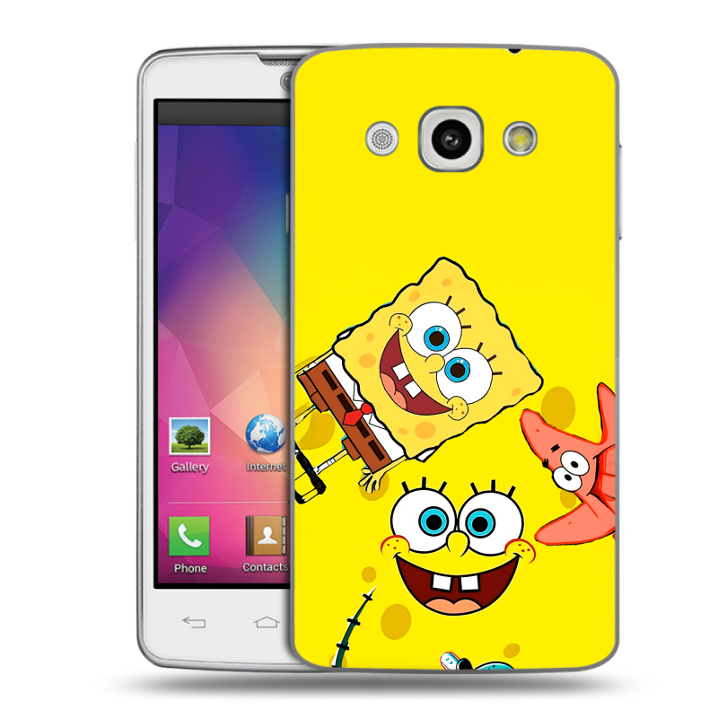 Пластиковый чехол на LG L60 с принтом Спанч боб Спанчбоб Пластиковый чехол на LG L60 с принтом Спанч боб Спанчбоб