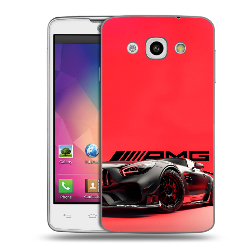Пластиковый чехол на LG L60 с принтом Мерседес Mercedes AMG Пластиковый чехол на LG L60 с принтом Мерседес Mercedes AMG