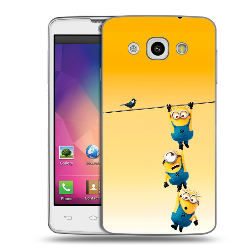 Пластиковый чехол на LG L60 с принтом Миньоны Пластиковый чехол на LG L60 с принтом Миньоны