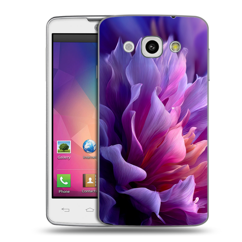 Пластиковый чехол на LG L60 с принтом женский цветы Пластиковый чехол на LG L60 с принтом женский цветы