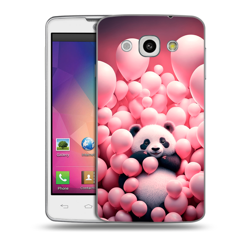 Пластиковый чехол на LG L60 с принтом Панда Пластиковый чехол на LG L60 с принтом Панда