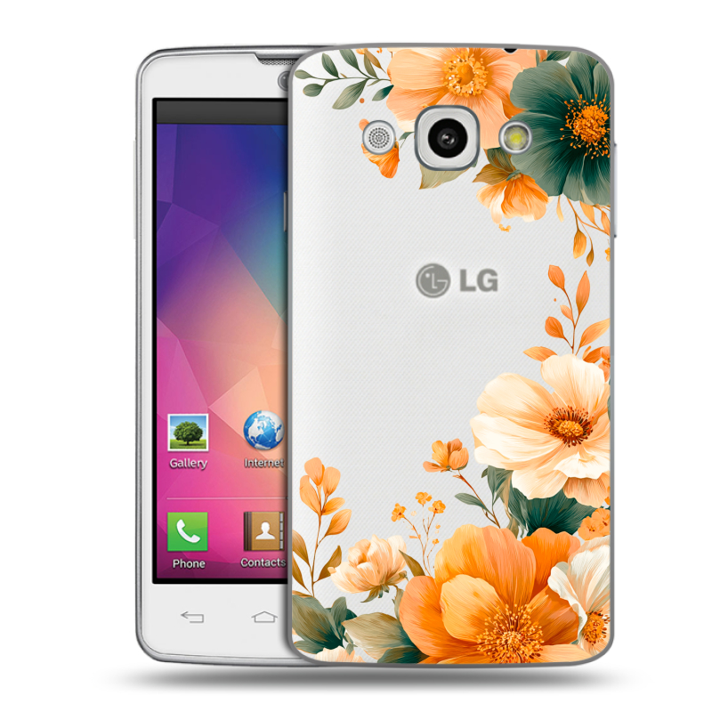 Пластиковый чехол на LG L60 с принтом Цветы принт Пластиковый чехол на LG L60 с принтом Цветы принт