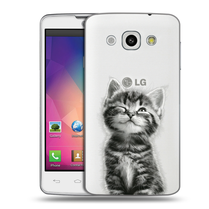 Пластиковый чехол на LG L60 с принтом Котенок Пластиковый чехол на LG L60 с принтом Котенок