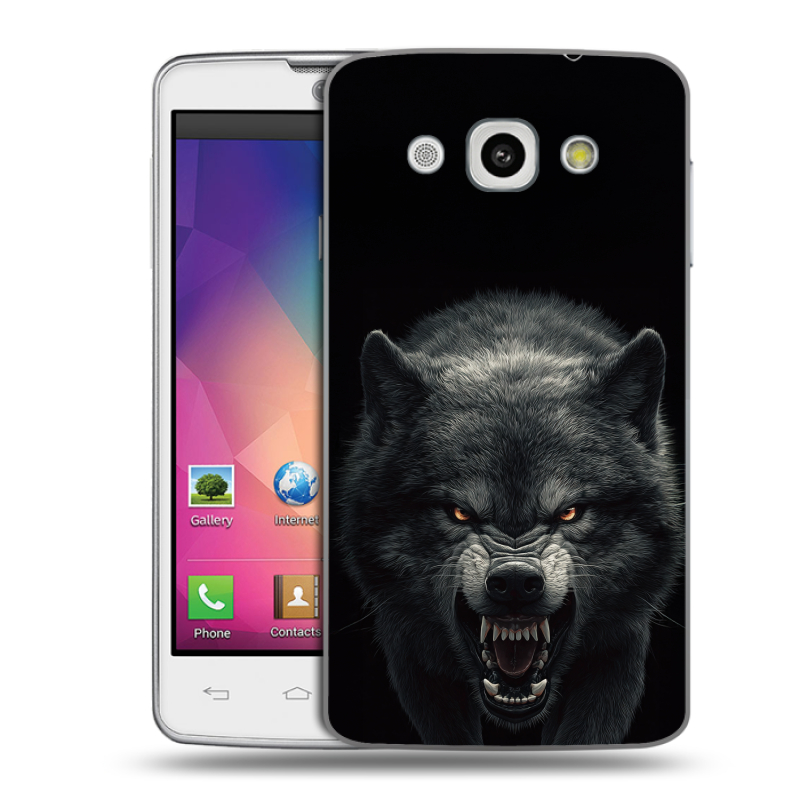 Пластиковый чехол на LG L60 с принтом Волк Пластиковый чехол на LG L60 с принтом Волк
