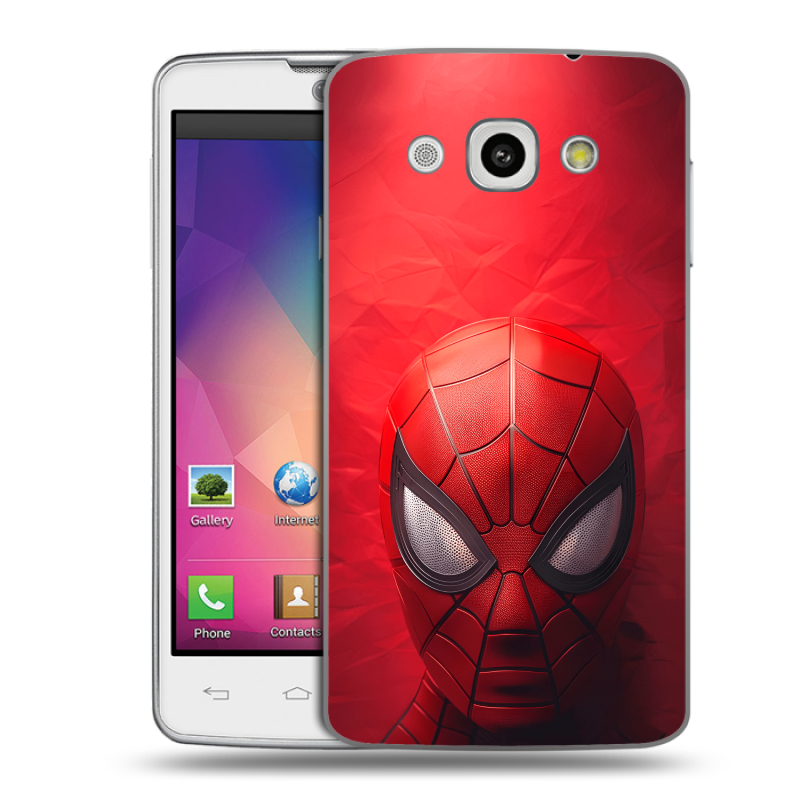 Пластиковый чехол на LG L60 с принтом Spiderman Человек паук Пластиковый чехол на LG L60 с принтом Spiderman Человек паук