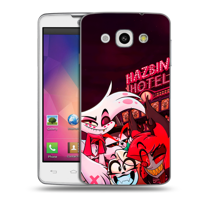 Пластиковый чехол на LG L60 с принтом Hazbin Hotel Отель Хазбин Пластиковый чехол на LG L60 с принтом Hazbin Hotel Отель Хазбин