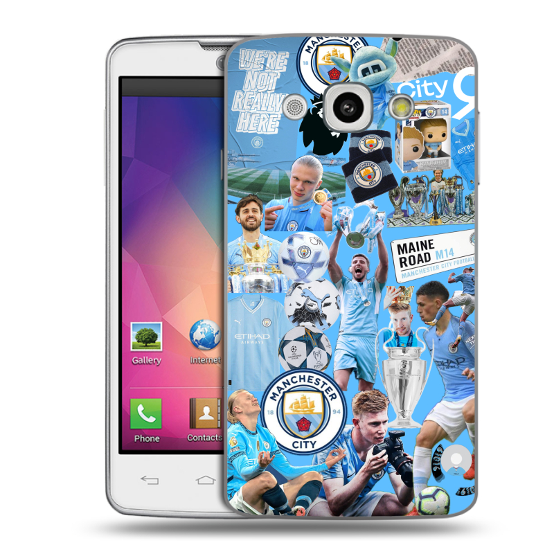 Пластиковый чехол на LG L60 с принтом Man City Манчестер Сити Пластиковый чехол на LG L60 с принтом Man City Манчестер Сити