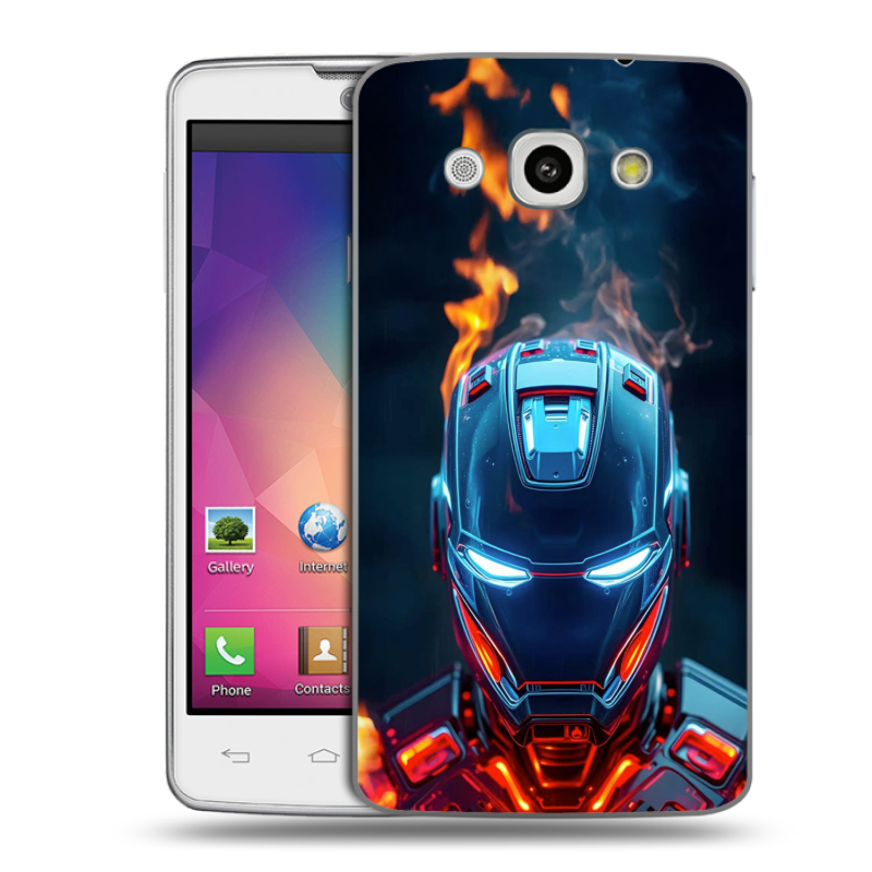 Пластиковый чехол на LG L60 с принтом IronMan Железный человек Пластиковый чехол на LG L60 с принтом IronMan Железный человек