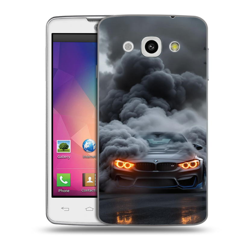 Пластиковый чехол на LG L60 с принтом BMW БМВ Пластиковый чехол на LG L60 с принтом BMW БМВ