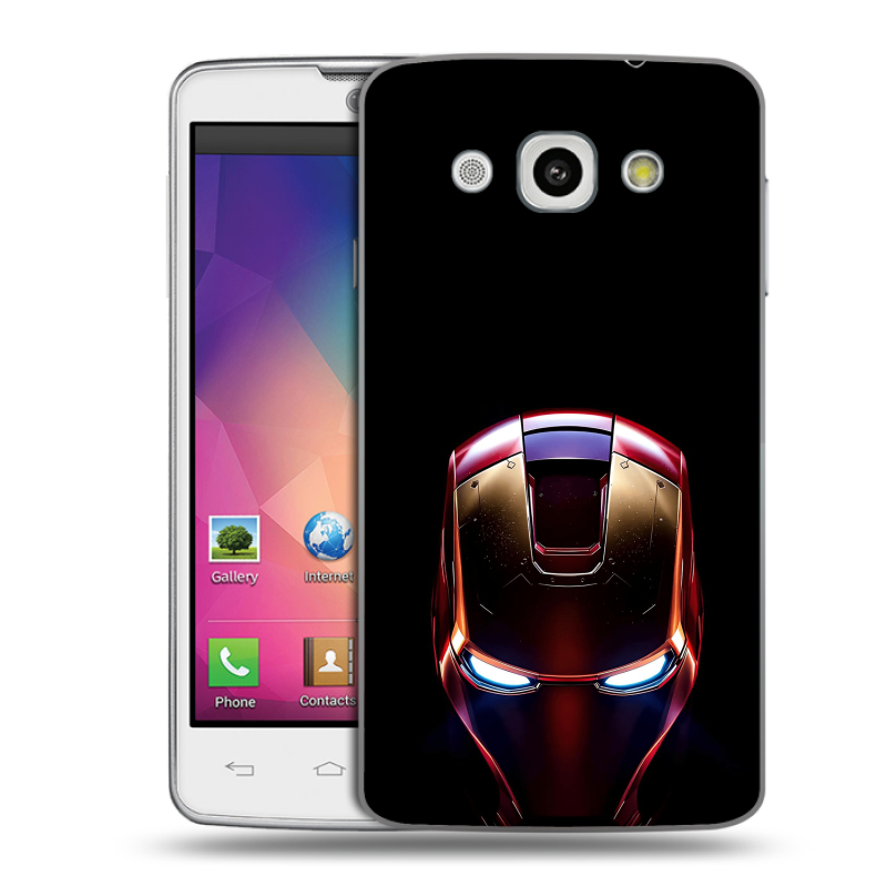 Пластиковый чехол на LG L60 с принтом IronMan Железный человек Пластиковый чехол на LG L60 с принтом IronMan Железный человек