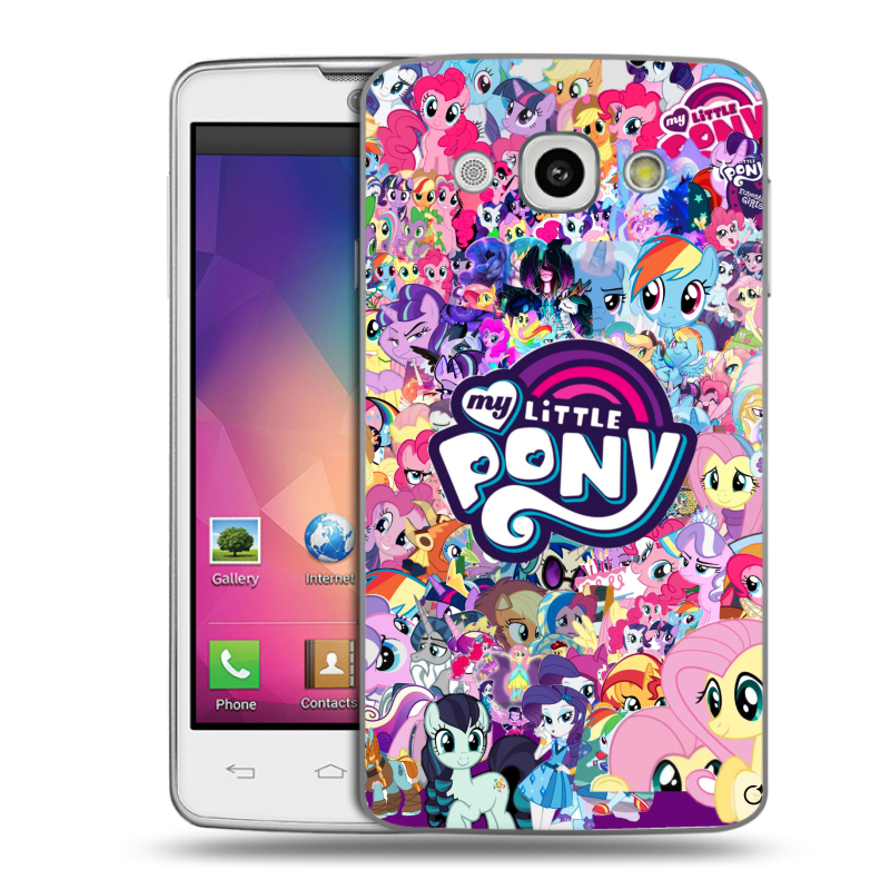Пластиковый чехол на LG L60 с принтом My little pony Дружба чудо Пластиковый чехол на LG L60 с принтом My little pony Дружба чудо