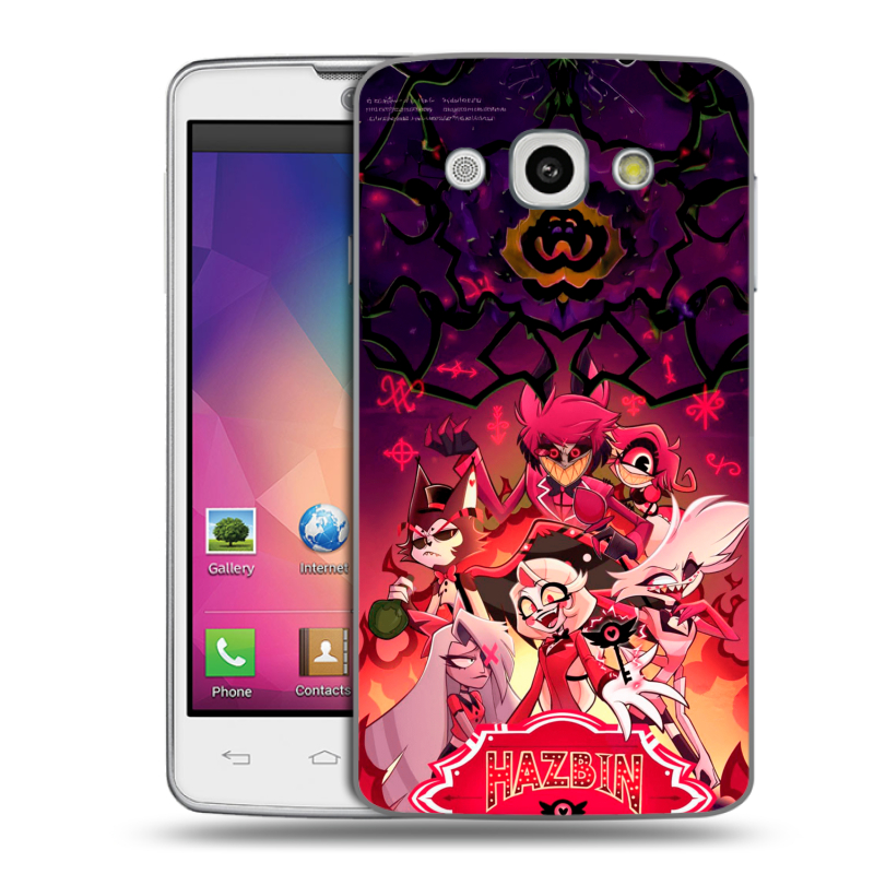 Пластиковый чехол на LG L60 с принтом Hazbin Hotel Отель Хазбин Пластиковый чехол на LG L60 с принтом Hazbin Hotel Отель Хазбин
