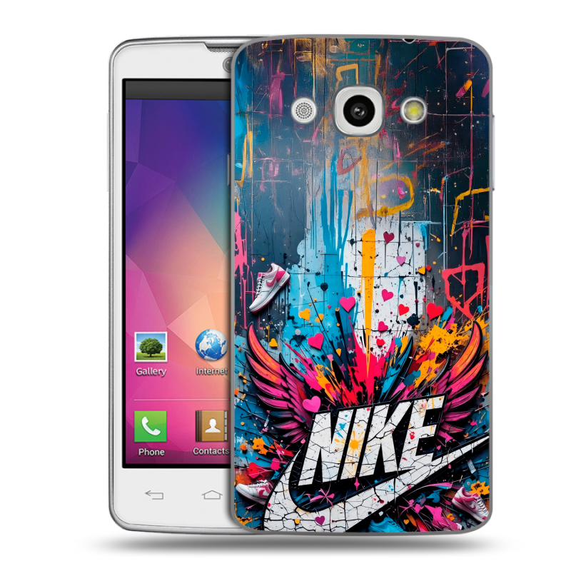 Пластиковый чехол на LG L60 с принтом Nike Найк Пластиковый чехол на LG L60 с принтом Nike Найк