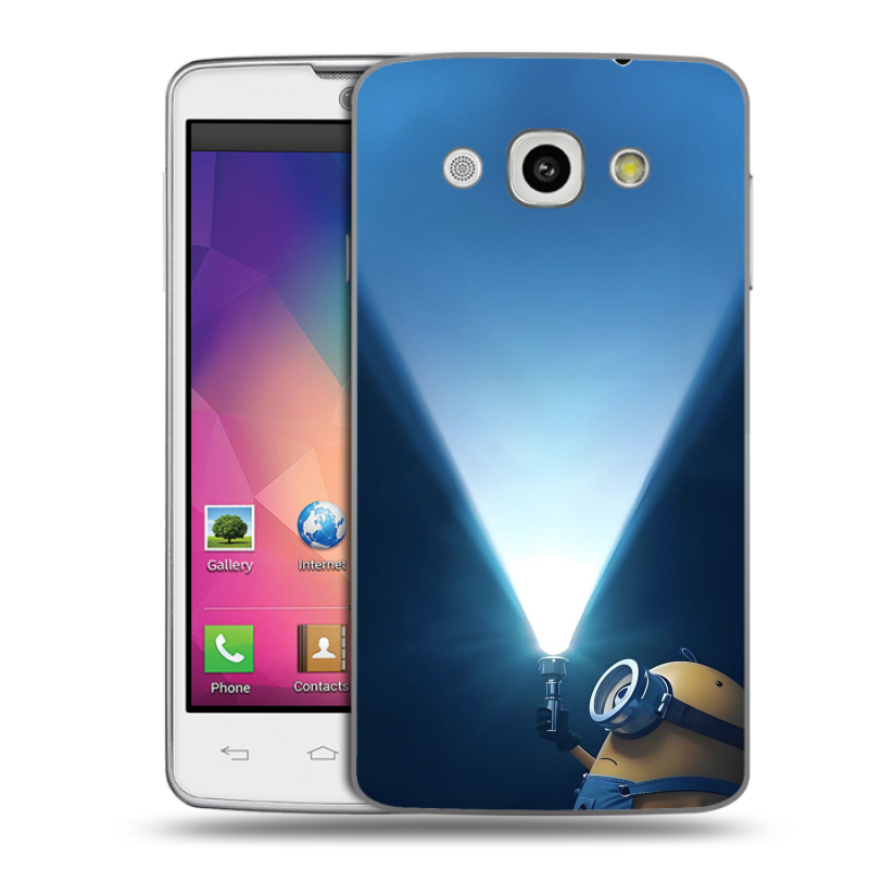 Пластиковый чехол на LG L60 с принтом Миньоны Пластиковый чехол на LG L60 с принтом Миньоны
