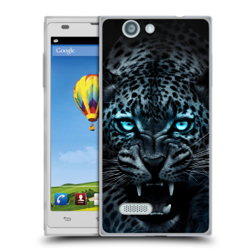 Пластиковый чехол на ZTE Blade L2 с принтом Темный леопард