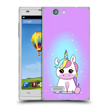 Пластиковый чехол на ZTE Blade L2 с принтом Единорог