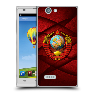 Пластиковый чехол на ZTE Blade L2 с принтом Герб СССР