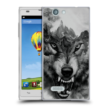 Пластиковый чехол на ZTE Blade L2 с принтом Волк