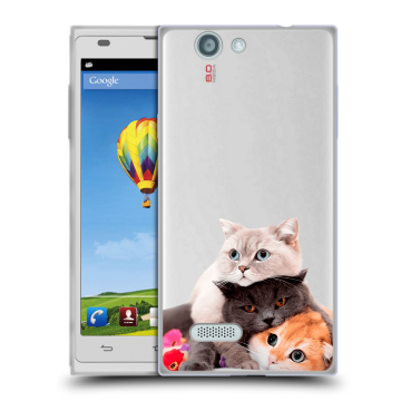 Пластиковый чехол на ZTE Blade L2 с принтом Кошки