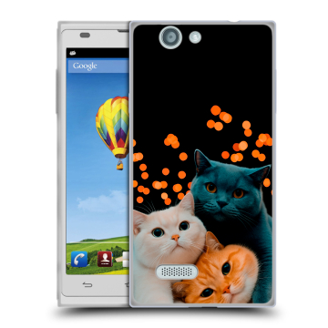 Пластиковый чехол на ZTE Blade L2 с принтом Кошки