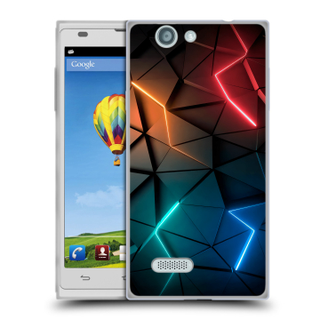 Пластиковый чехол на ZTE Blade L2 с принтом Абстракция неон Пластиковый чехол на ZTE Blade L2 с принтом Абстракция неон