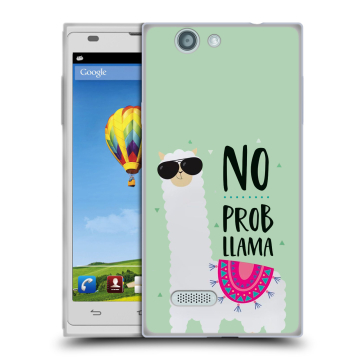 Пластиковый чехол на ZTE Blade L2 с принтом Лама