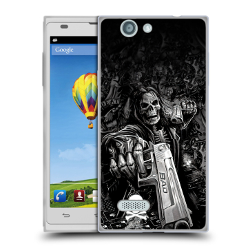 Пластиковый чехол на ZTE Blade L2 с принтом Скелет Пластиковый чехол на ZTE Blade L2 с принтом Скелет