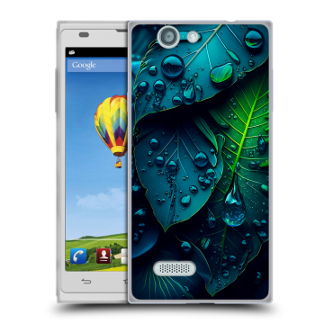 Пластиковый чехол на ZTE Blade L2 с принтом Листья