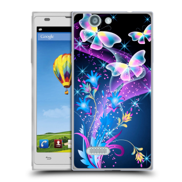 Пластиковый чехол на ZTE Blade L2 с принтом Бабочки