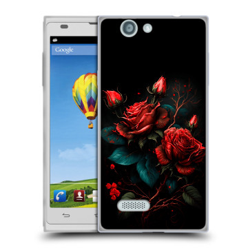 Пластиковый чехол на ZTE Blade L2 с принтом Розы красные