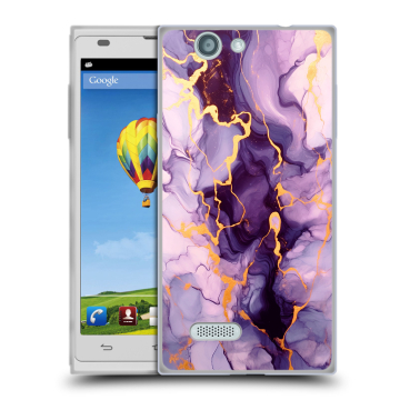 Пластиковый чехол на ZTE Blade L2 с принтом Мрамор
