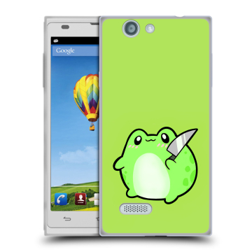 Пластиковый чехол на ZTE Blade L2 с принтом Лягушенок