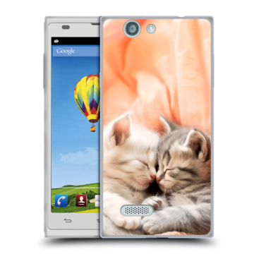 Пластиковый чехол на ZTE Blade L2 с принтом Котята