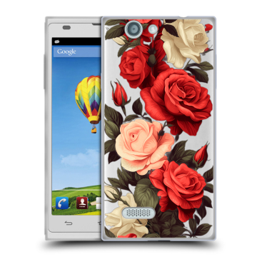 Пластиковый чехол на ZTE Blade L2 с принтом Розы