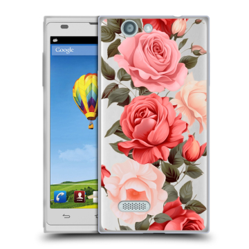 Пластиковый чехол на ZTE Blade L2 с принтом Розы